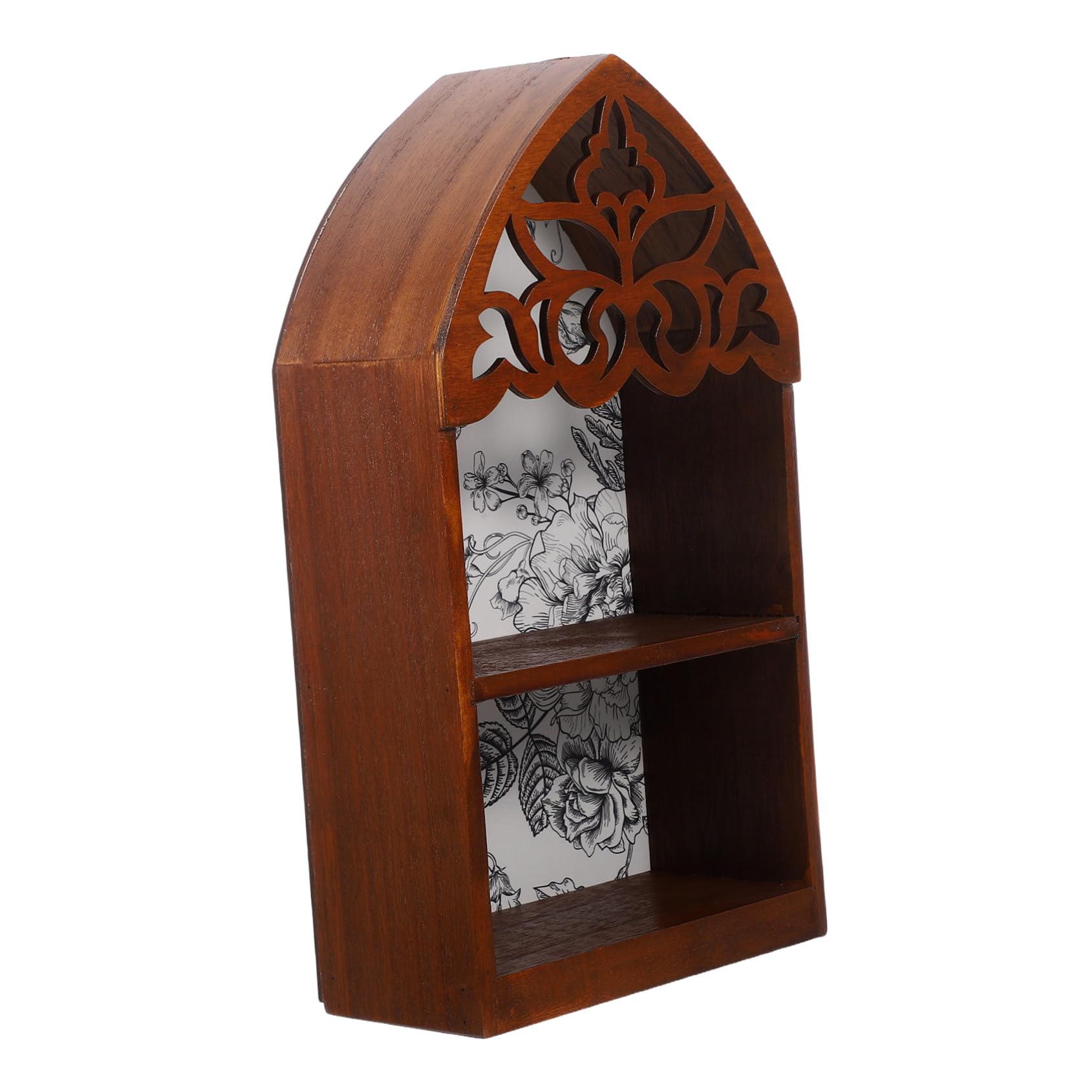 Étagère murale bois massif pour collection gothique et bohème