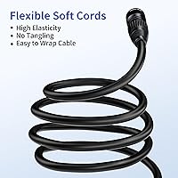 Vista 5 de SMALL-EYE Cable DMX de 5 pines, paquete de 6 unidades, cable DMX512 de 4 núcleos macho a hembra para iluminación de escenario (3 pies)