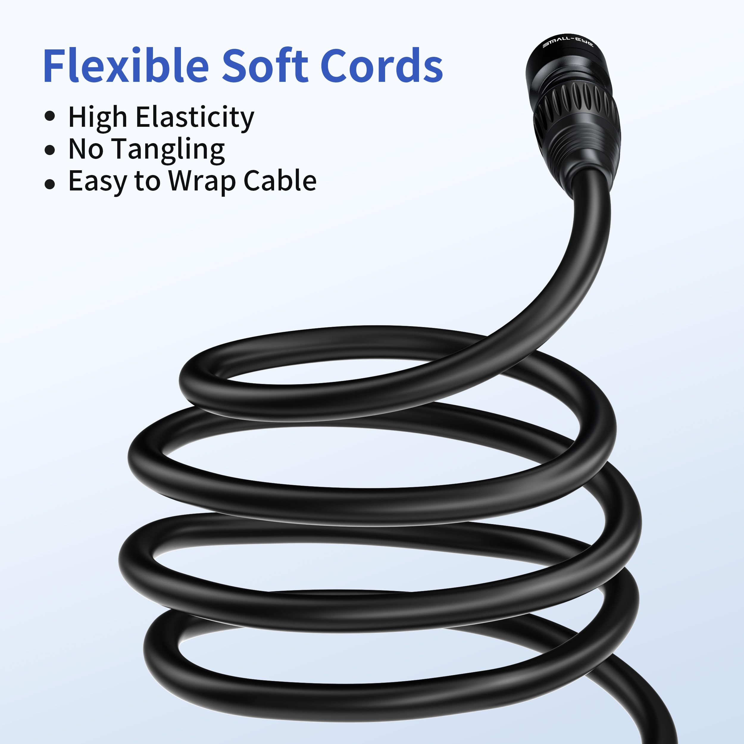 SMALL-EYE DMX Cables DMX512 Kabel, 5-poliger Stecker auf Buchse, 4-adrig, Premium-Bühnenbeleuchtung, 3 m, 4 Stück