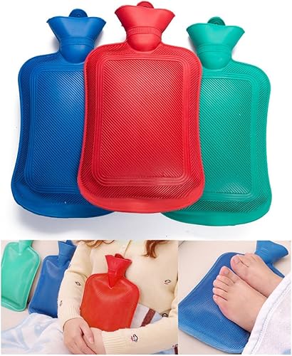 Miniatura 3 de 1 bolsa de agua de calor de goma caliente caliente frío relajante botella bolsa terapia invierno grueso