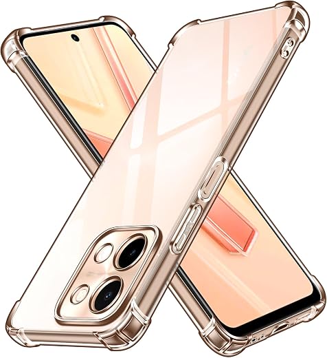 CLOYAAR Bumper Back Cover Case Transparent for vivo T5x,vivo Y51 Pro,iQOO Z11x|Four Corners Protection|Camera Protection B...
