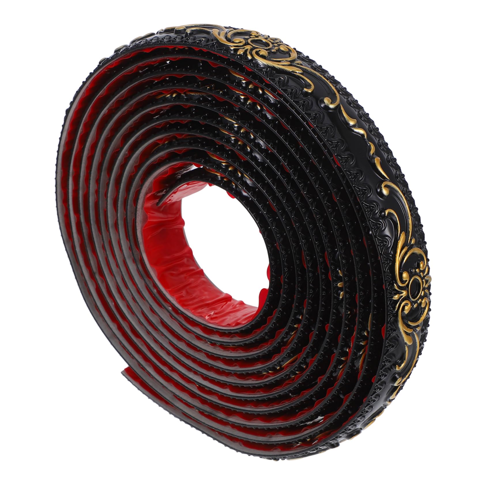 Moldura de Pared Autoadhesiva de Pvc Negro para Borde