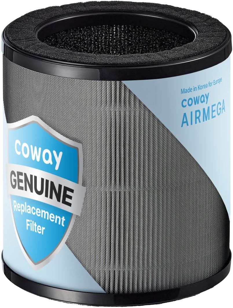 COWAY Airmega 50 Genuine Replacement Filter Set, 3-in-1 Pre-Filter, HEPA and Deodorization Filter, Fresh Starter,1 Pack