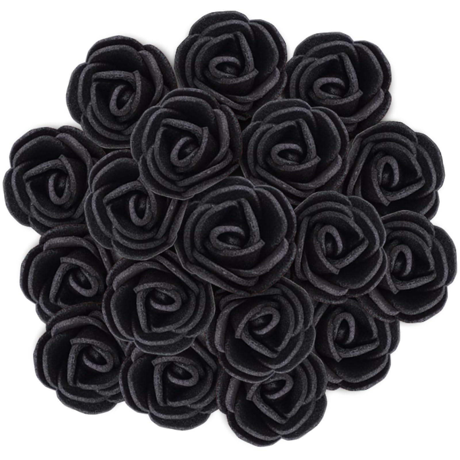 Artfen Lot De 144 Mini Roses Artificielles Pour Loisirs Créatifs, Accessoires De Mariage, Pinces à Cheveux Et Bandeaux (bas Ajouter De La Gaze) Orange