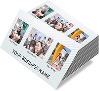 Vista 2 de Tarjetas de visita impresas papel de cobre opaco y mate, diseño de tarjetas de visita personalizadas de 3.5 "x 2", puede agregar sus fotos