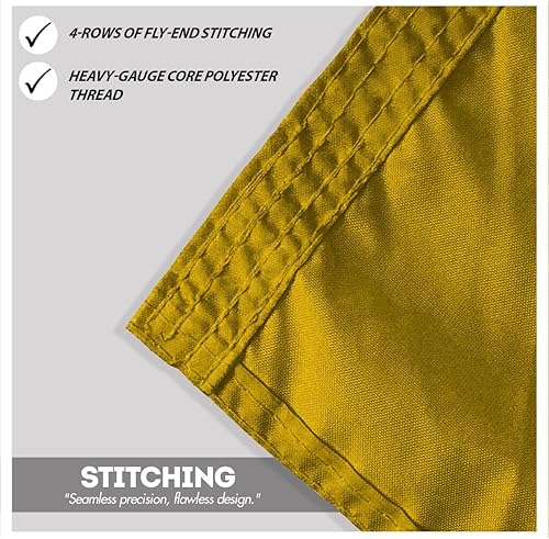 Miniatura 4 de AGAS - Bandera Oscar Code O Marine Signal de 3 x 3 pies, nailon 200D impreso, cabecera de lona, ojales de latón, bordes cosidos y no destiñen,