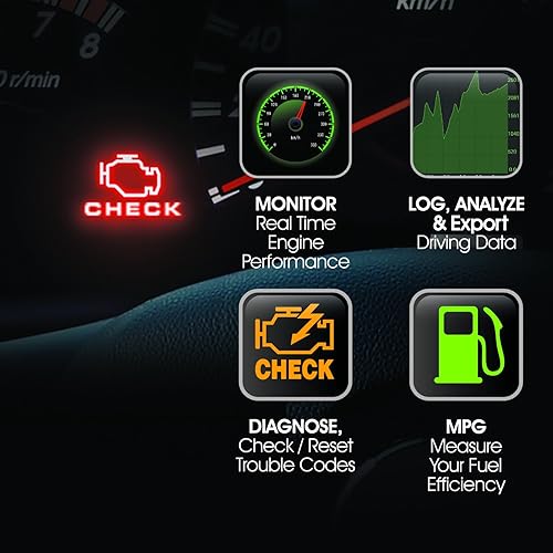 Miniatura 6 de Pilot Lector de código de motor OBD-1002 automotriz para dispositivos iOS Apple, 1 paquete