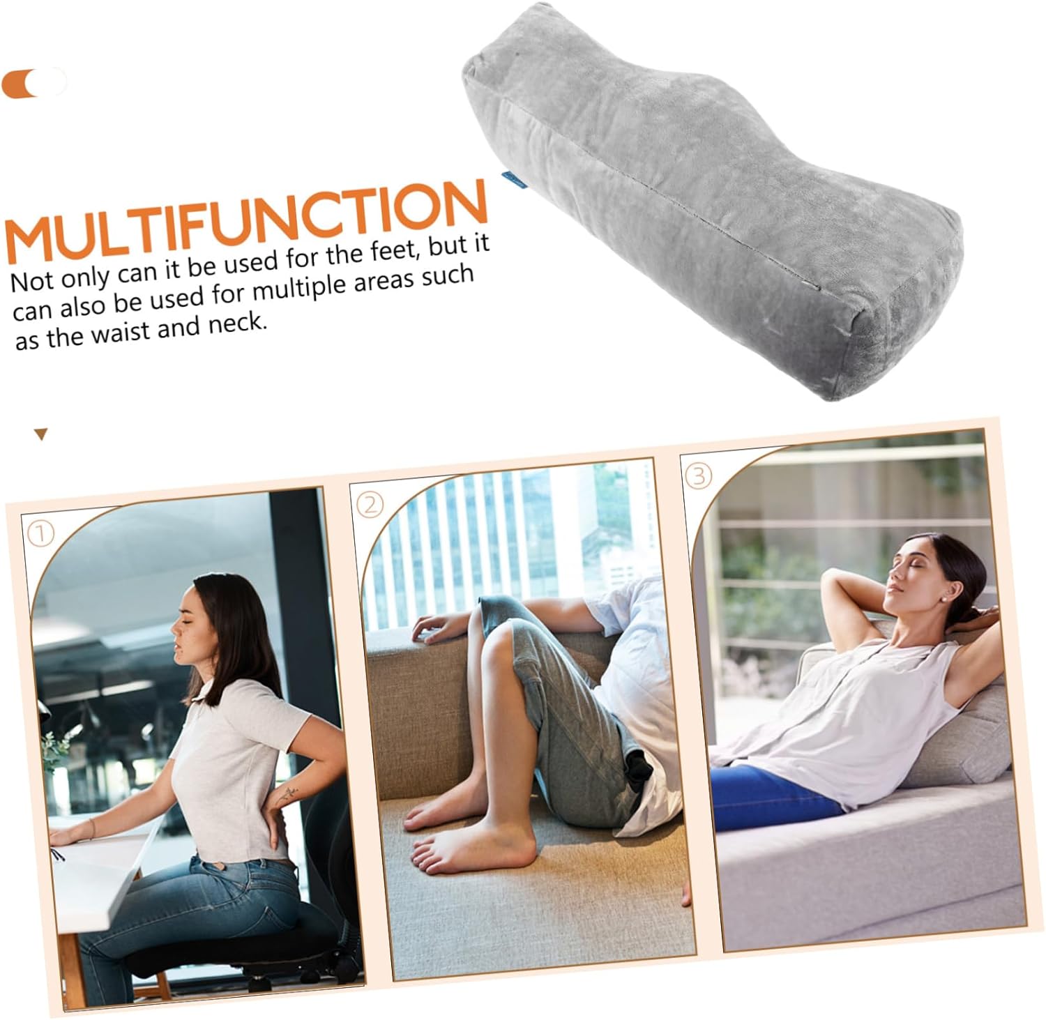 Comfortable Foot Rest Leg Elevation Pillow for Sleeping Soft Leg Cushion to Reduce Swelling and Circulation Ergonomic Footrest Cushion for Post Surgery and Rest