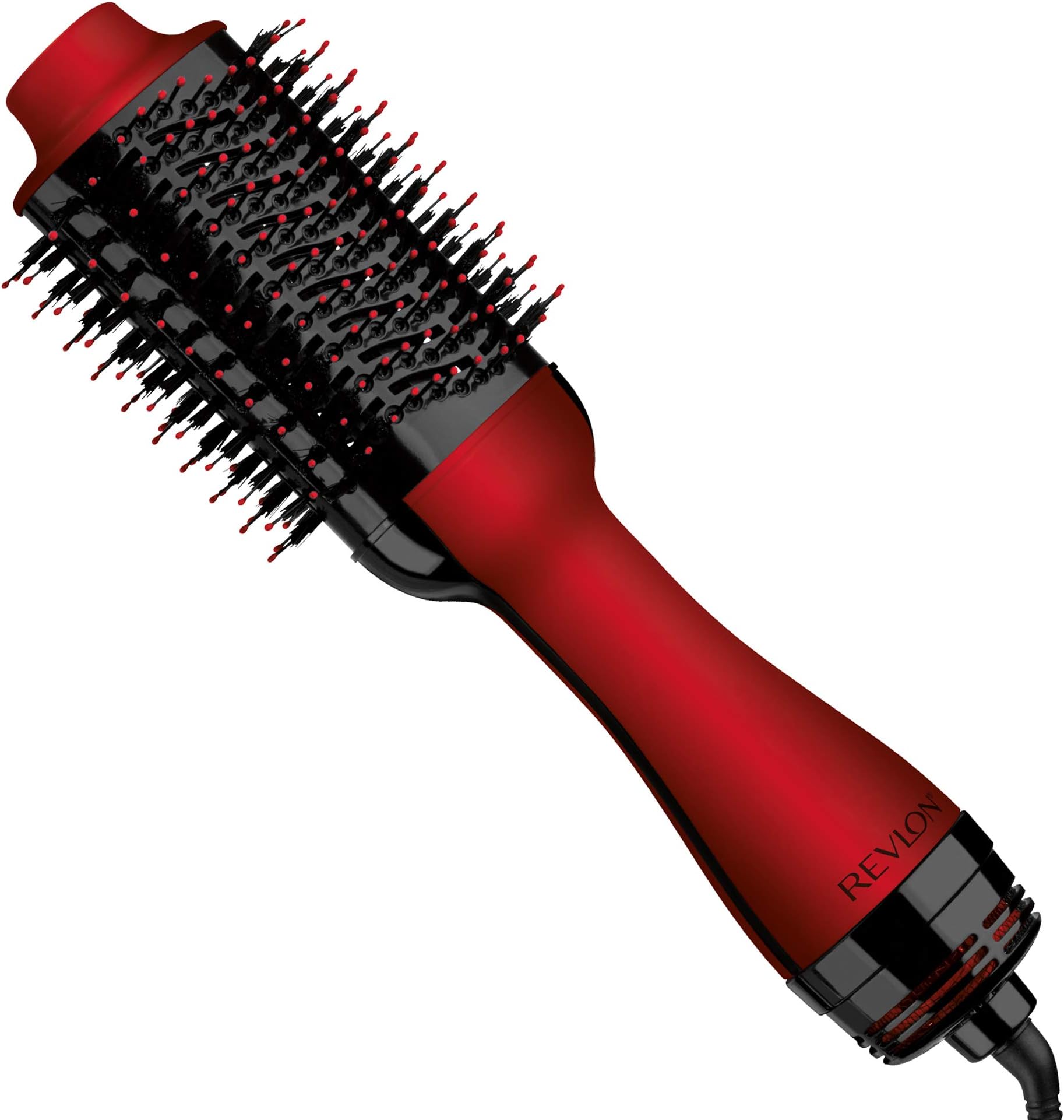 REVLON One-Step Volumizer Original 1.0 Hair Dryer and Hot Air Brush, Red