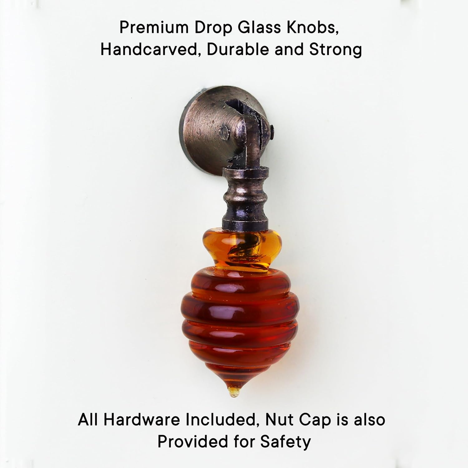 Indian Shelf 6 Pack Glass Decorative Drawer Pull Knobs Amber Bee Hive Bronze Drop Dresser Pulls Handmade Pendant Cabinet Pulls Kitchen Unique Vintage Door Handles Interior