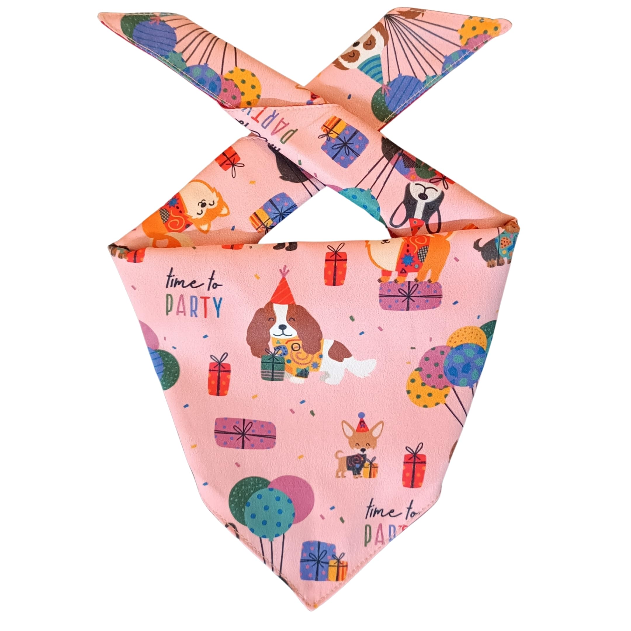 All For Fur Dog & Cat Bandanas | Premium Material | Knot & Tie | Time to Pawty (B0BW6C8QKP) Amazon Price History, Amazon Price Tracker