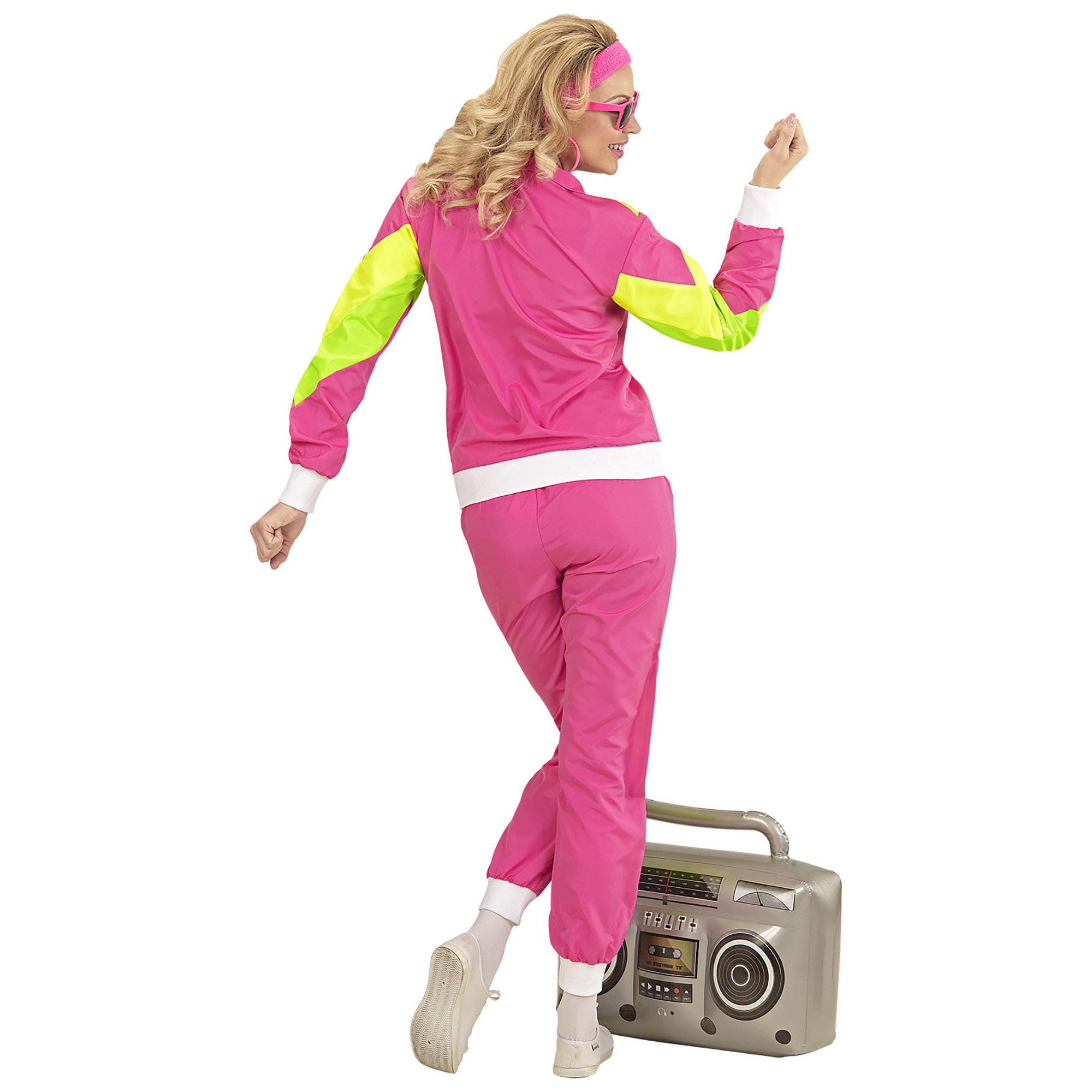 W WIDMANN MILANO Party Fashion - Survêtement des années 80 | Costume avec veste et pantalon au look rétro, survêtement pour le carnaval, les soirées à thème, les festivals