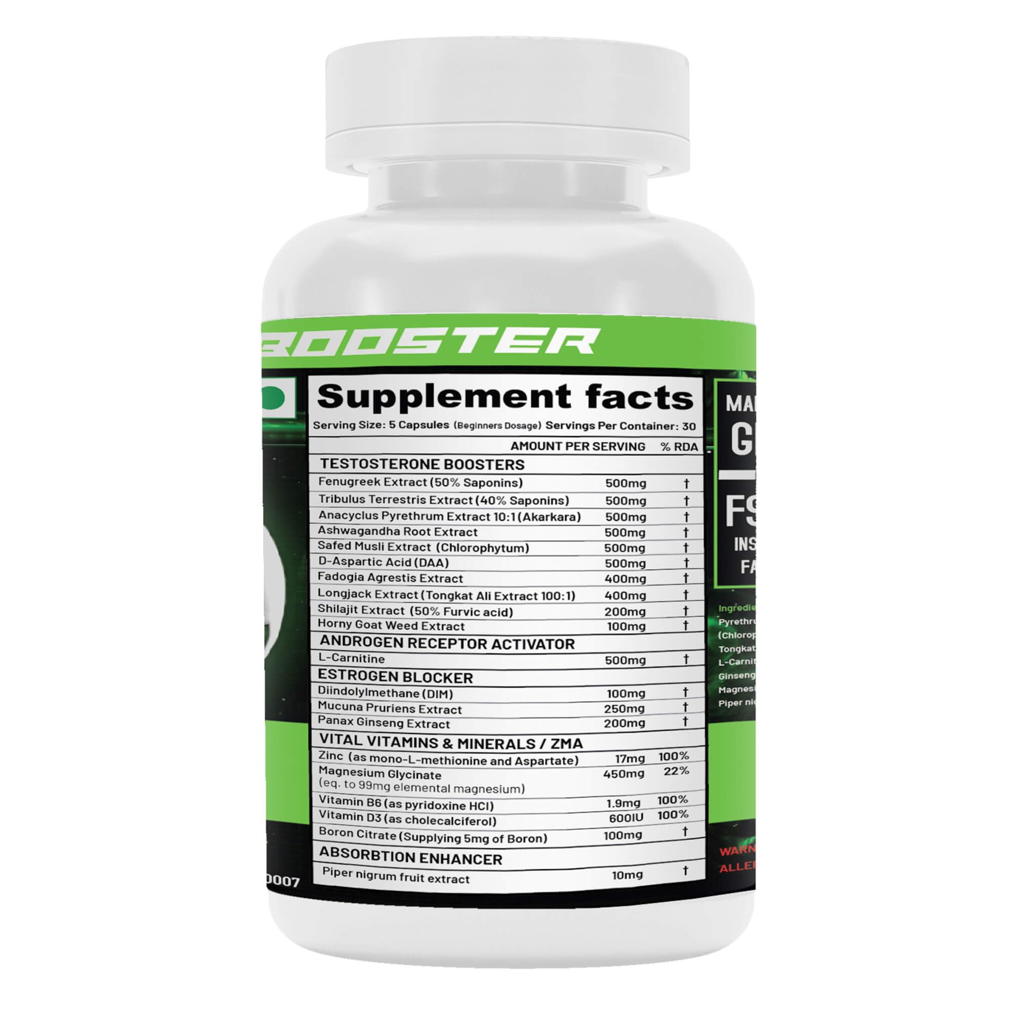 NutriJa Testo Peak 150 capsules (150 Capsules) — Amazon image 3