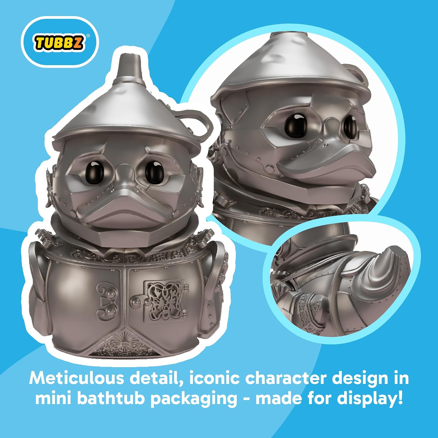 TUBBZ: Wicked - Tin Man Mini Rubber Duck Collectible Toy 2" image 2