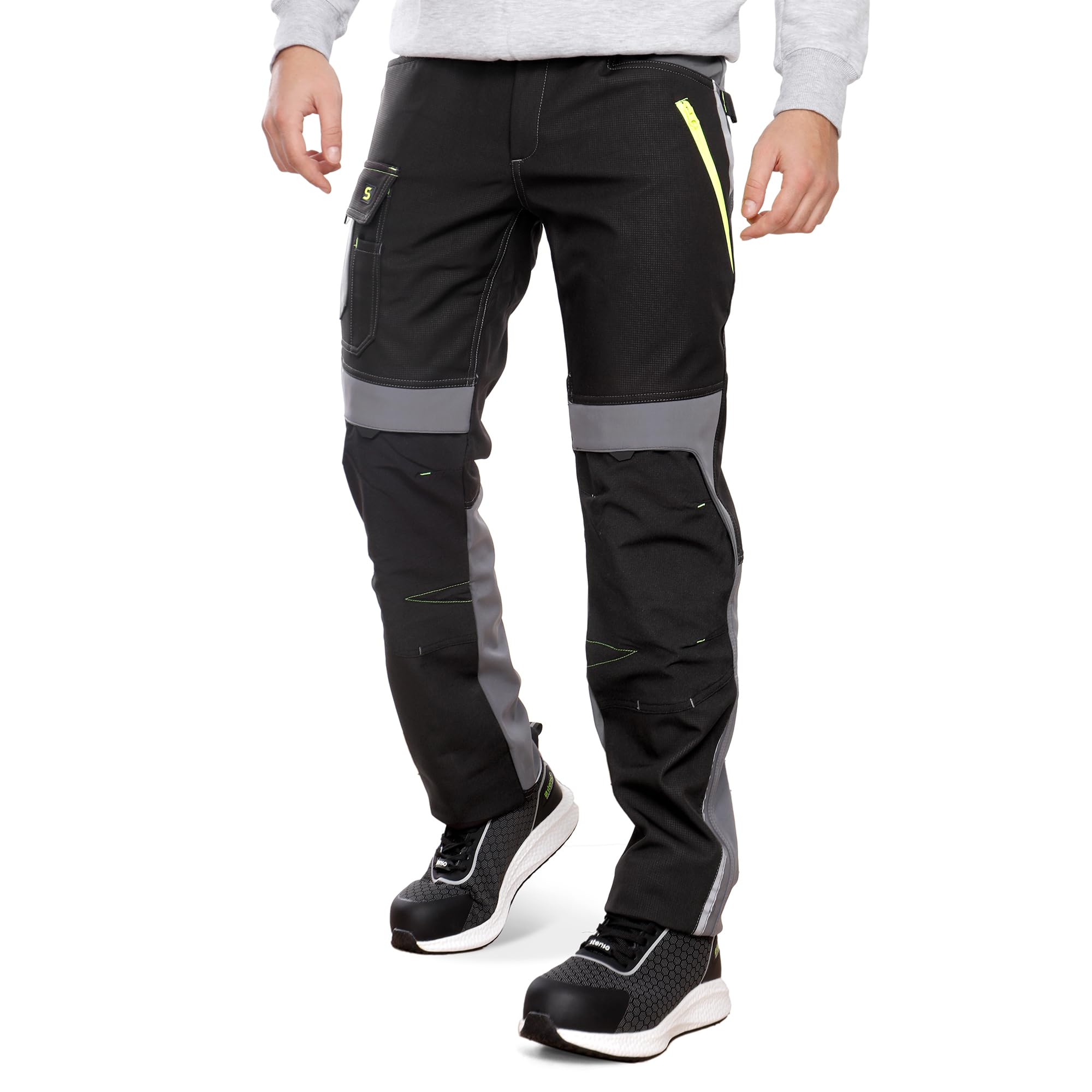 Stenso Prisma Pantalones Softshell elásticos Impermeables para Hombre - Pantalones de Trabajo elásticos para Hombre