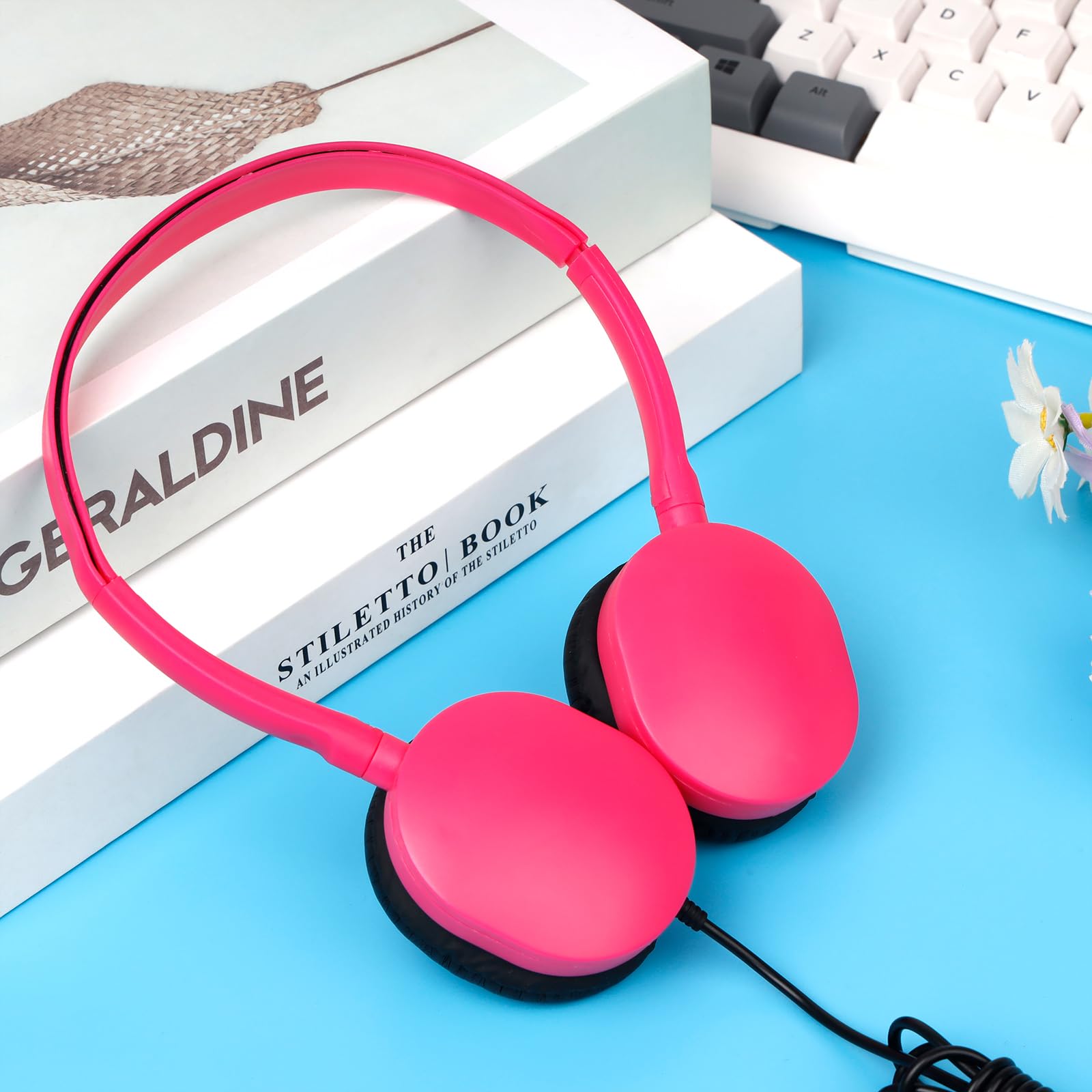 Paquete de 30 auriculares de aula para niños escolares, juego de auriculares al por mayor para estudiantes, niños, adolescentes, adultos, multicolor