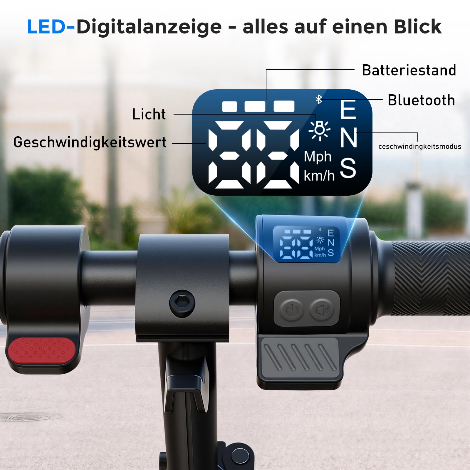 iScooter E Scooter für Kinder von 6-14 Jahren, 6,5" Faltbar Elektroroller mit Musik & 3 Höhenstufen einstellbar, 6" Leicht Kinder E Roller mit Bunte Lichter, Max Reichweite 15/7 km, 3 modi 5-19 km/h