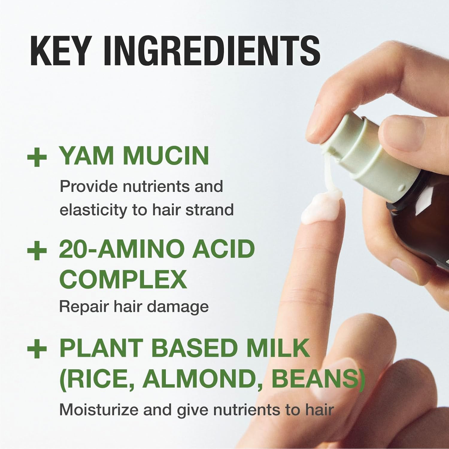 JUST AS I AM Hair Milk (4.39 fl oz) – Amino Acid Complex Heat Styling Care for Smooth, Soft, and Manageable Hair Finish - Image 4