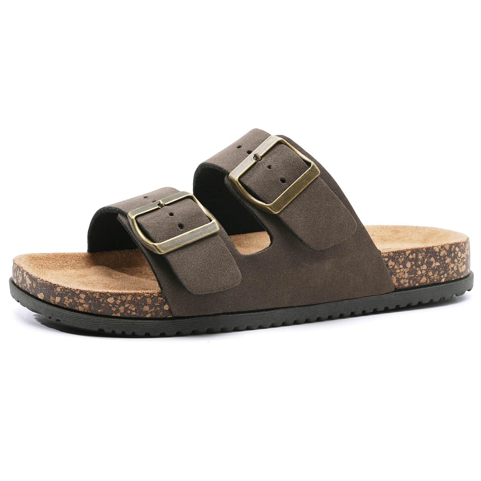 GETOEU Arch Support Footbed Sandals for Women & Men, Adjustable Double Buckle Comfort Sandals, Cork-Style Cushioned Sole, Casual Walking Slides for Everyday Wear — view 8