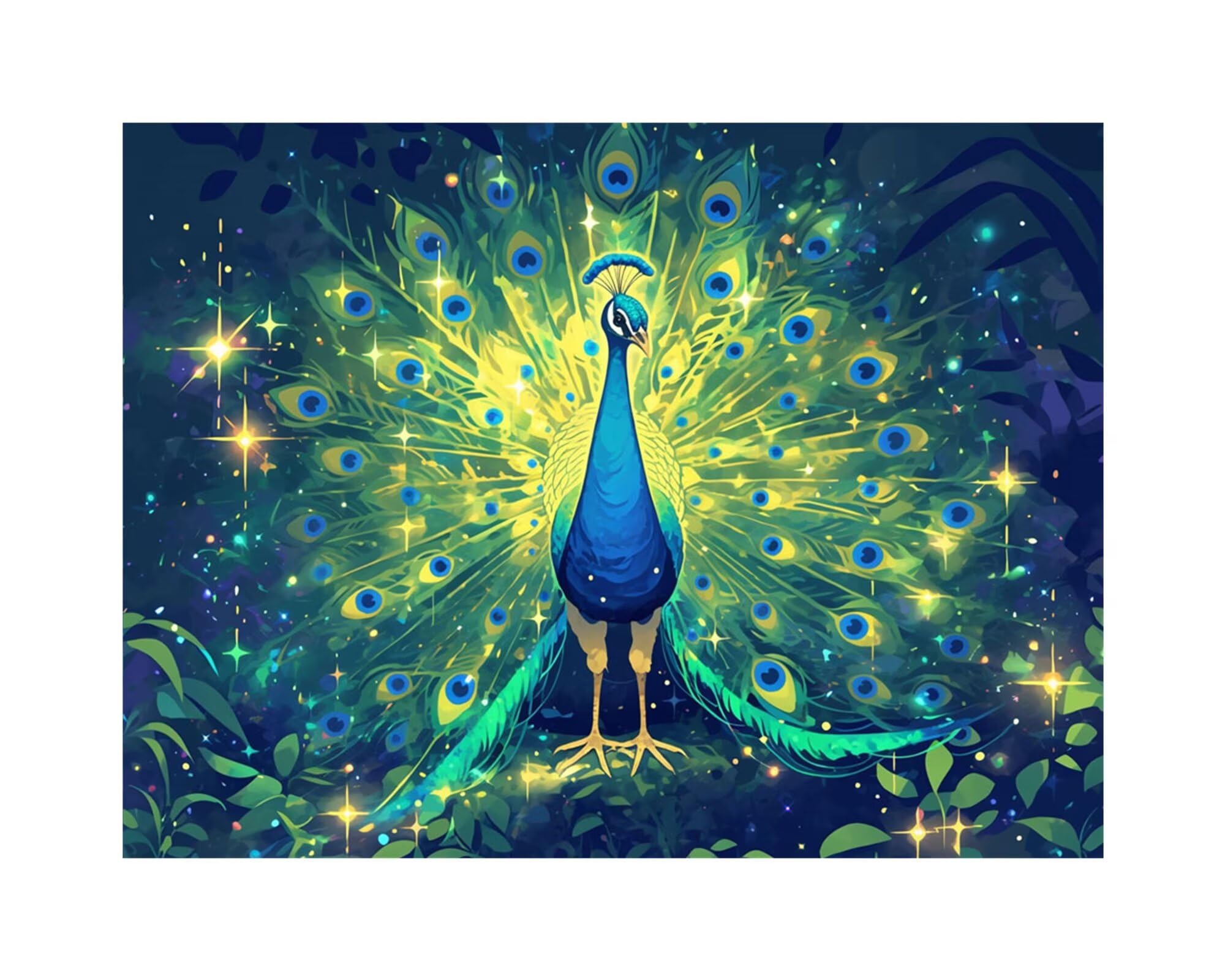 Diamentowe malowanie paw diamentowe malowanie dorośli marzyciel 2025 DIY cyrkonie diamentowe malowanie DIY dorośli mozaika haft obrazy diament 5D, dekoracja ścienna 160x120cm zhad581