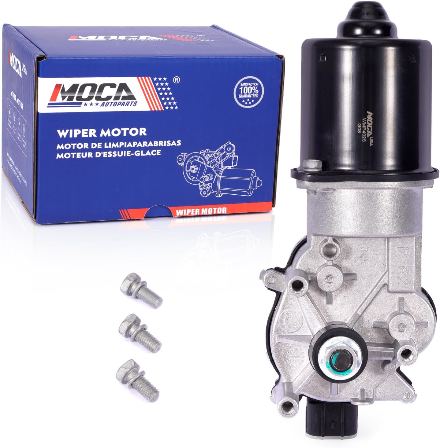 MOCA Front Wiper Motor 85-4028 Compatible with 2003-2007 for Honda Accord l4 2.4L/ V6 3.0L, 2004-2008 for Acura TL V6 3.2L/ TSX l4 2.4L Sedan Front, 2005-2006 for MDX V6 3.5L Sport Utility