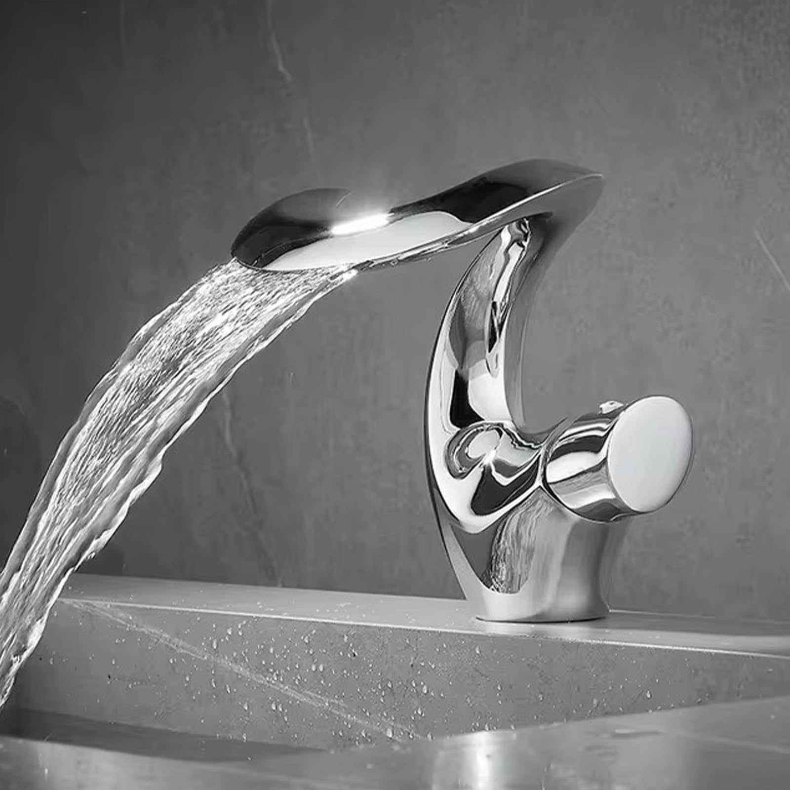Robinet lavabo cascade pour sublimer votre meuble vanité - 8