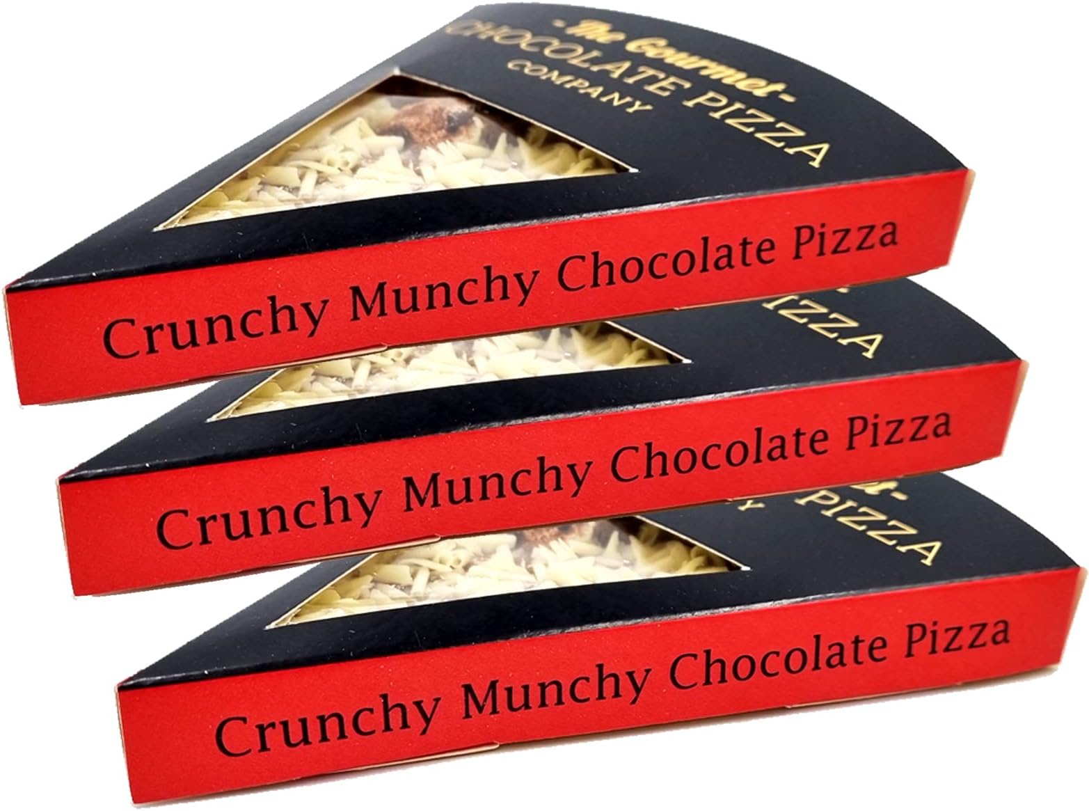 The Gourmet Chocolate Pizza Company Pizza Slice Bundles (Crunchy Munchy, 3 Slices)