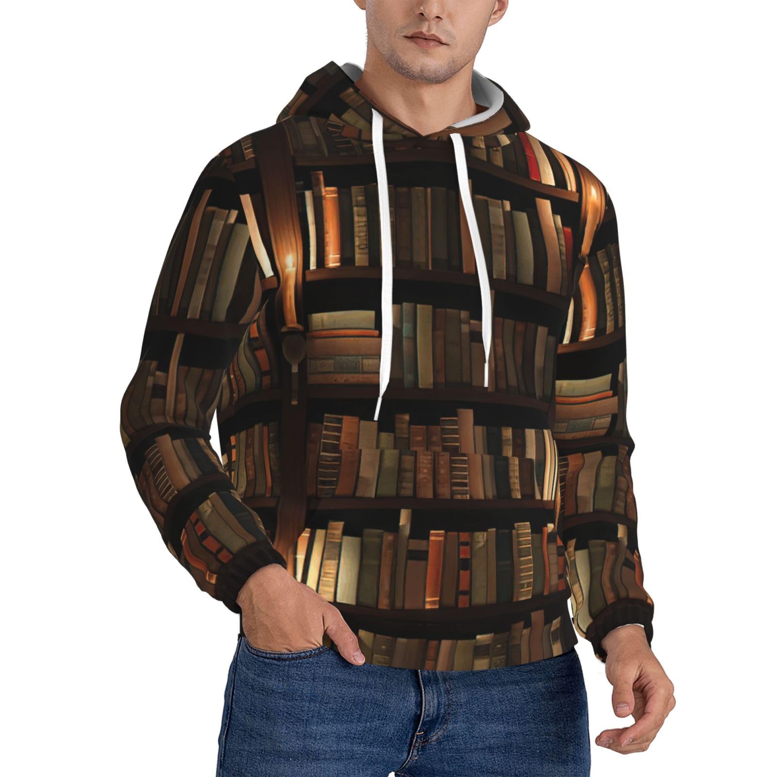 Sweat Mysterious Library imprimé original pull homme EdWal - 8