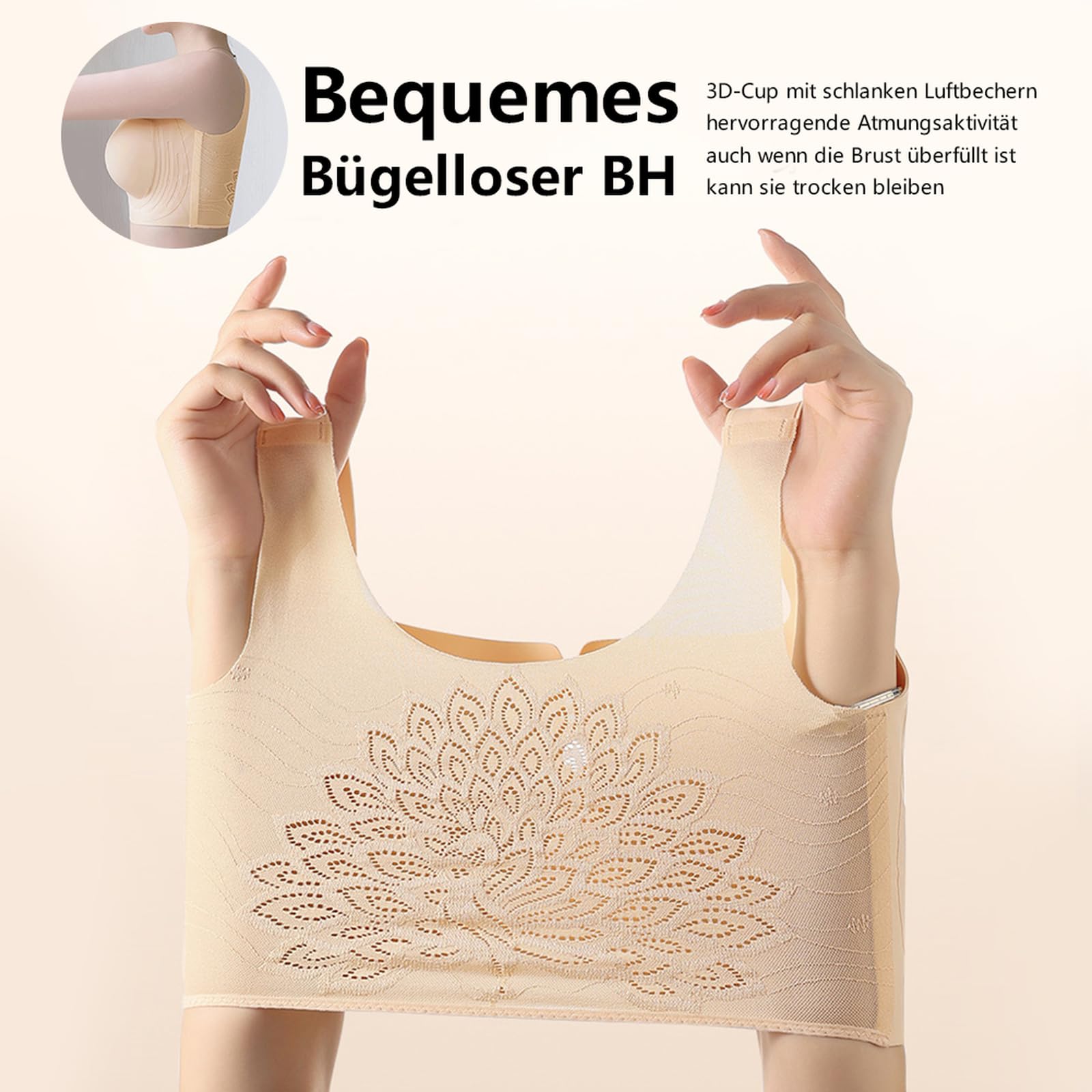 Sport BH Damen ohne bügel büstenhebe BH Baumwoll Bustier Damen