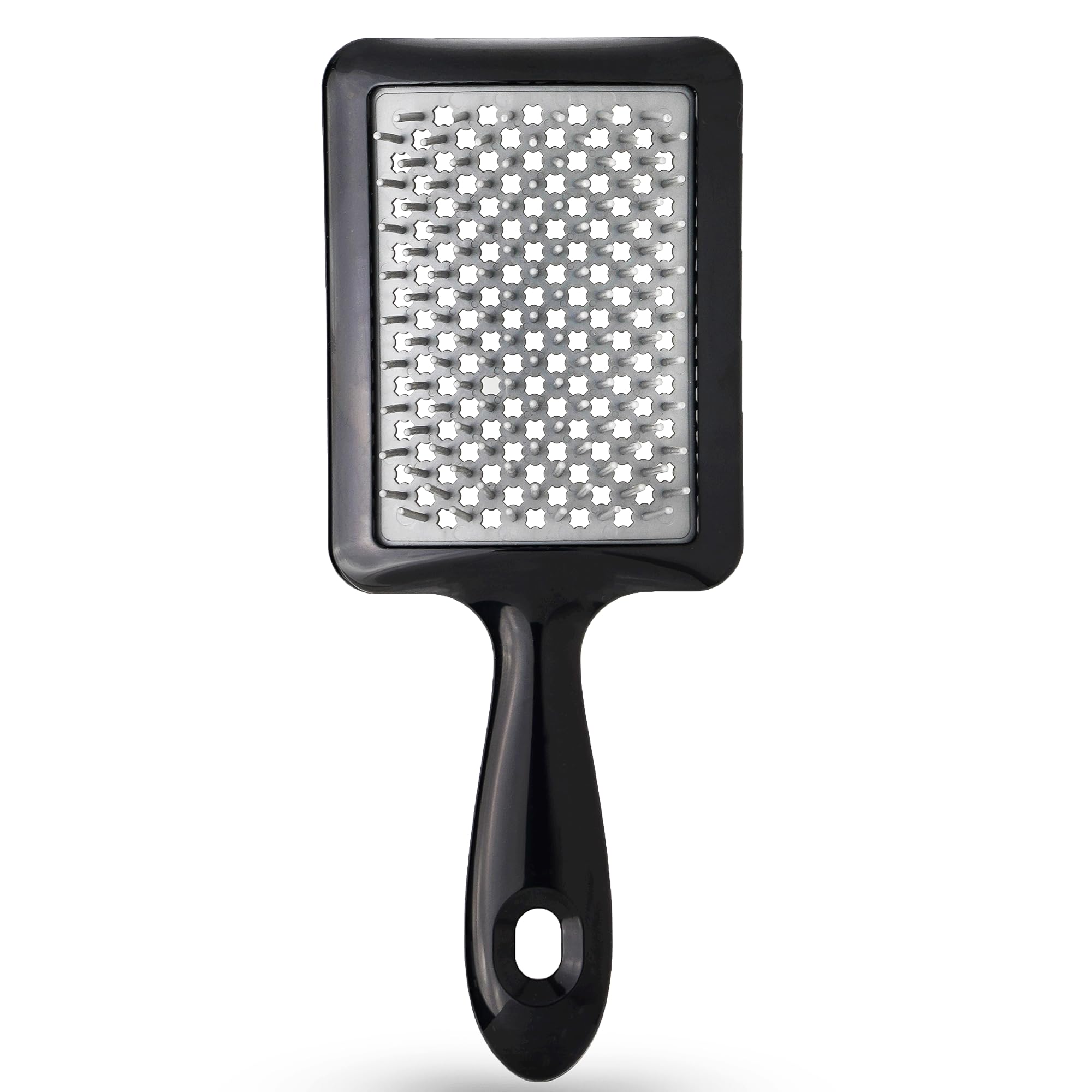 Borrador de enredos cepillo para desenredar y peinar, cerdas flexibles suaves para un cepillado suave, sin enredos, controlado por encrespamiento con reducción de roturas, O2