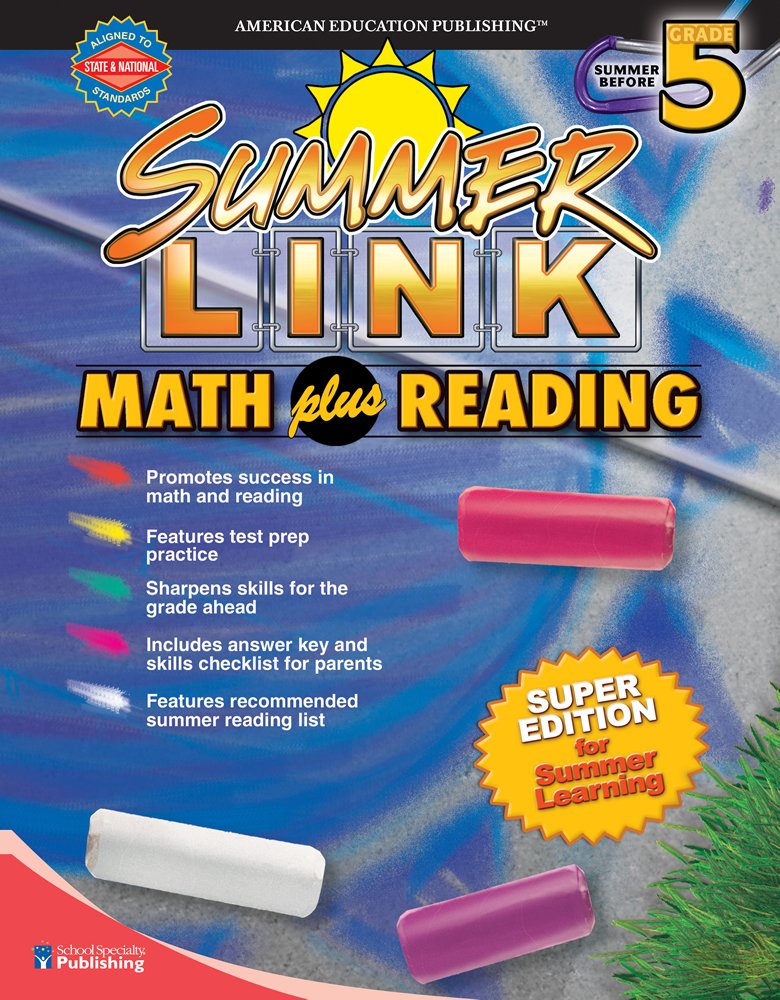 Buy Math Plus Reading, Grades 4 - 5: Super Edition for Summer Learning (Summer Link) — BookShops.in