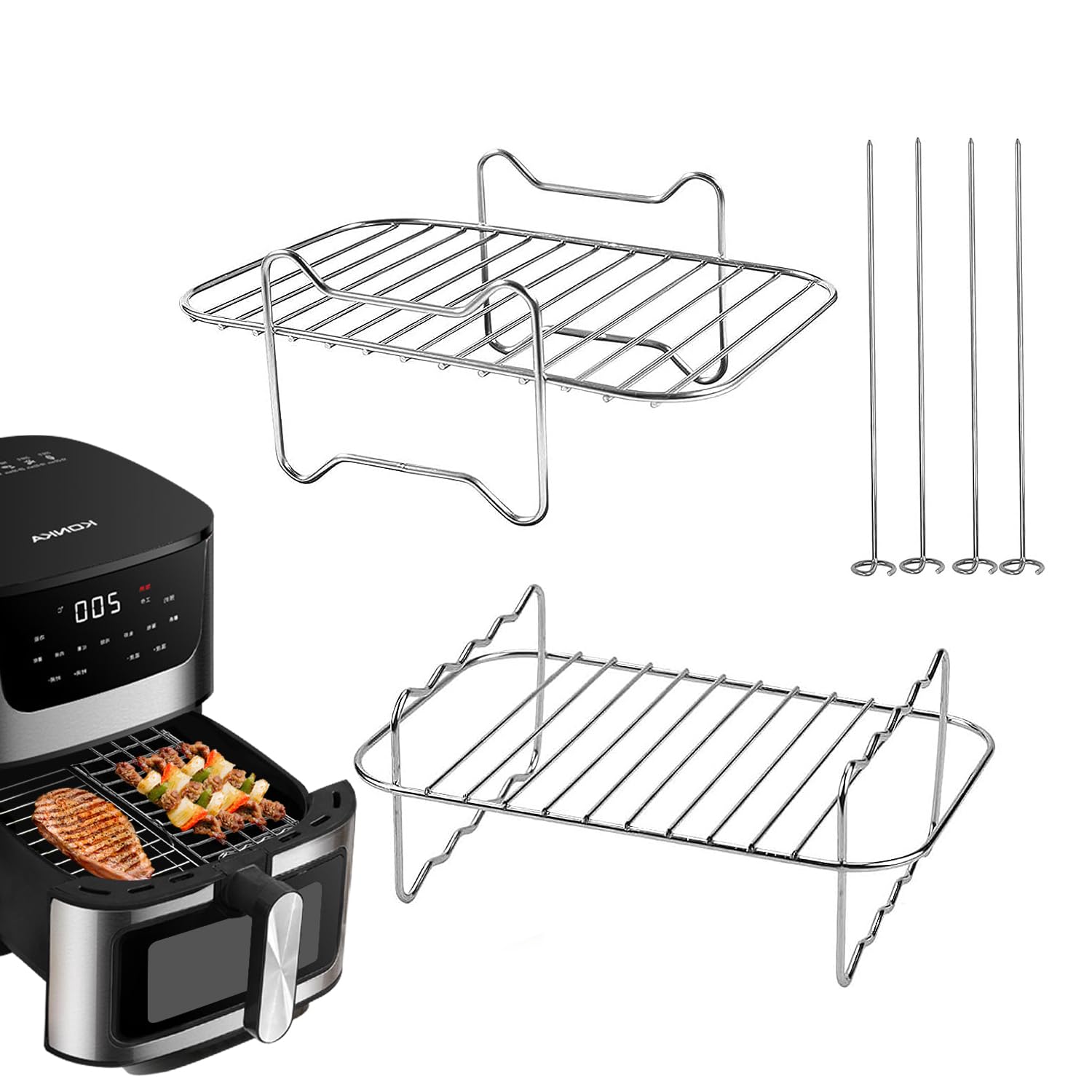 NINJA AF400 UKWH Ninja Foodi MAX 9,5 L Friggitrice ad aria a doppia zona AF400UK del giorno