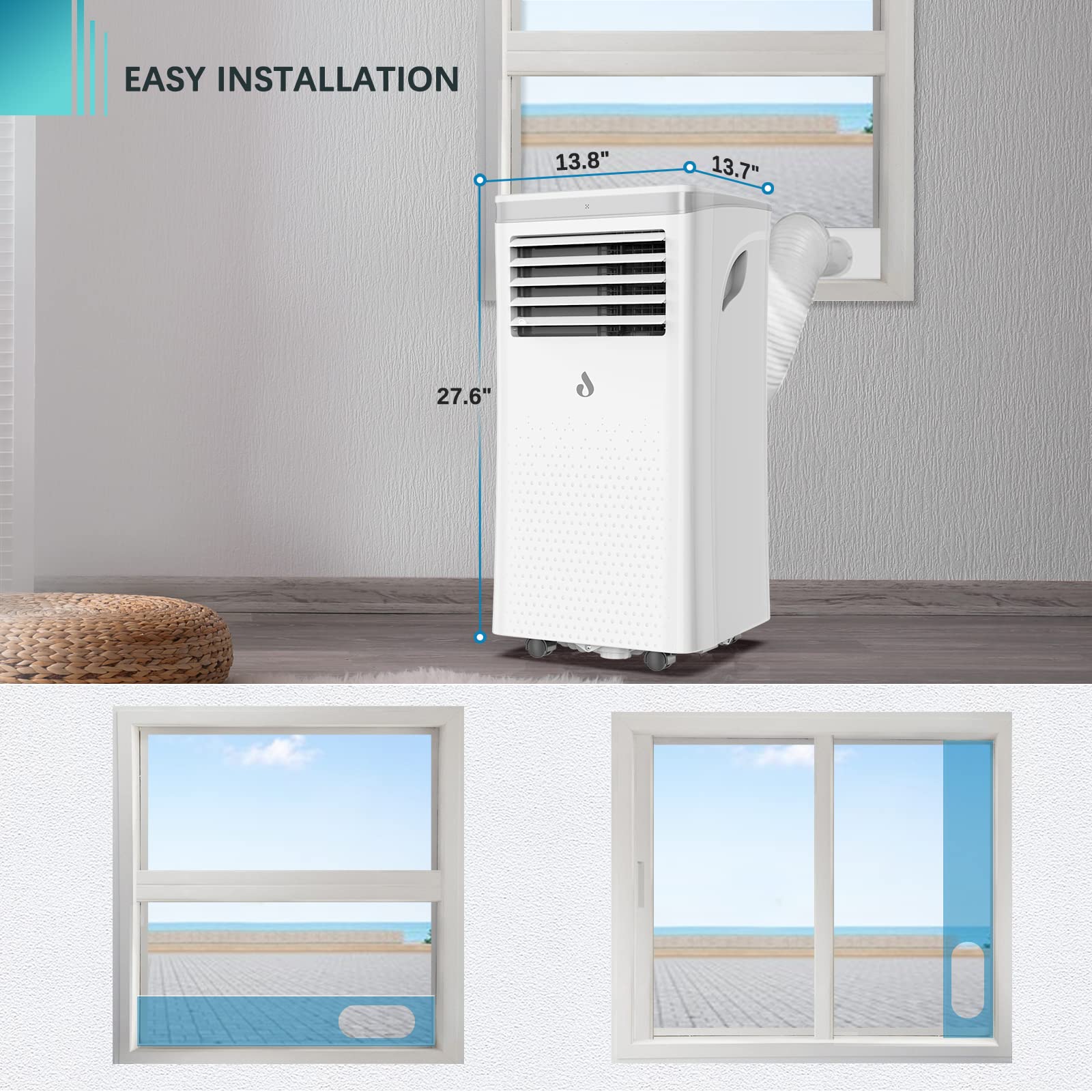 Buy 8,000 BTU Portable Air Conditioner/ 3 in 1 AC Portable for Room to