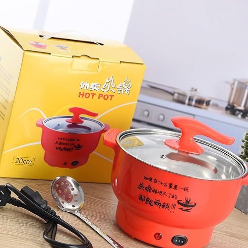 Miniatura 2 de Olla eléctrica para cocinar, olla caliente eléctrica, olla eléctrica de 1.8L 400 a 800W, pared interior de acero inoxidable, 2 modos de protección