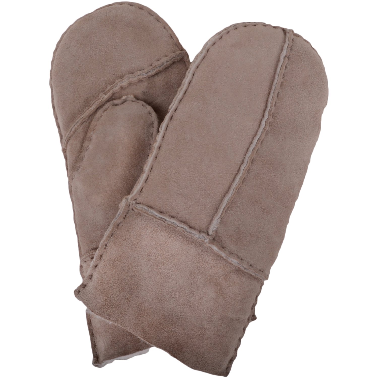 Snugrugs Light Grey Childrens 100% Genuine Soft Sheepskin Mittens/Gloves, Thumb, Large