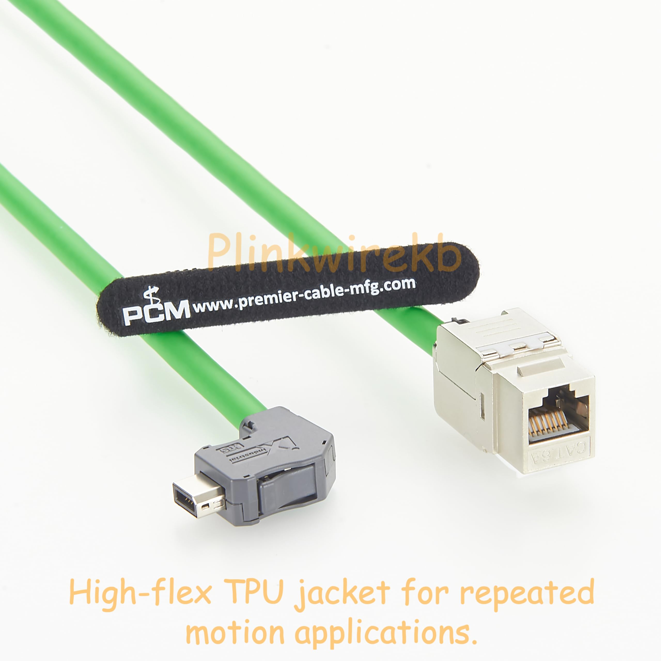 IX A-Key na RJ45 Keystone Cat6A 10G przemysłowy kabel Ethernet (2 m)