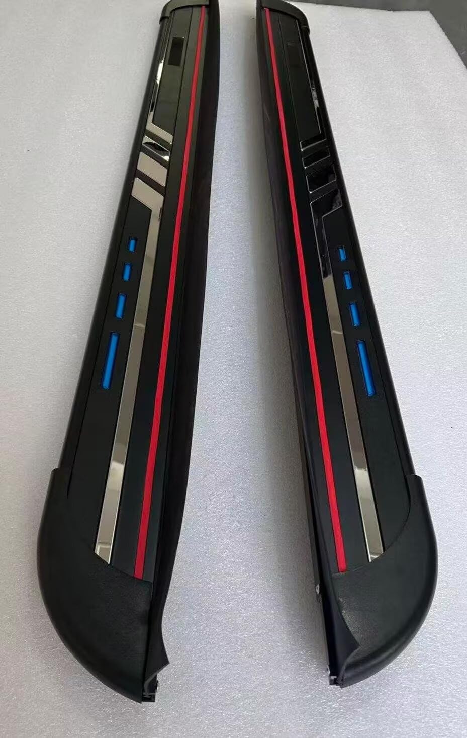 Estribos para Nissan Qashqai 2017-2021, 2 peldaños laterales fijos de aluminio (con soporte) | Kit atornillado sin taladro | Accesorios para tablero de riel SUV de proyecto de bricolaje, color