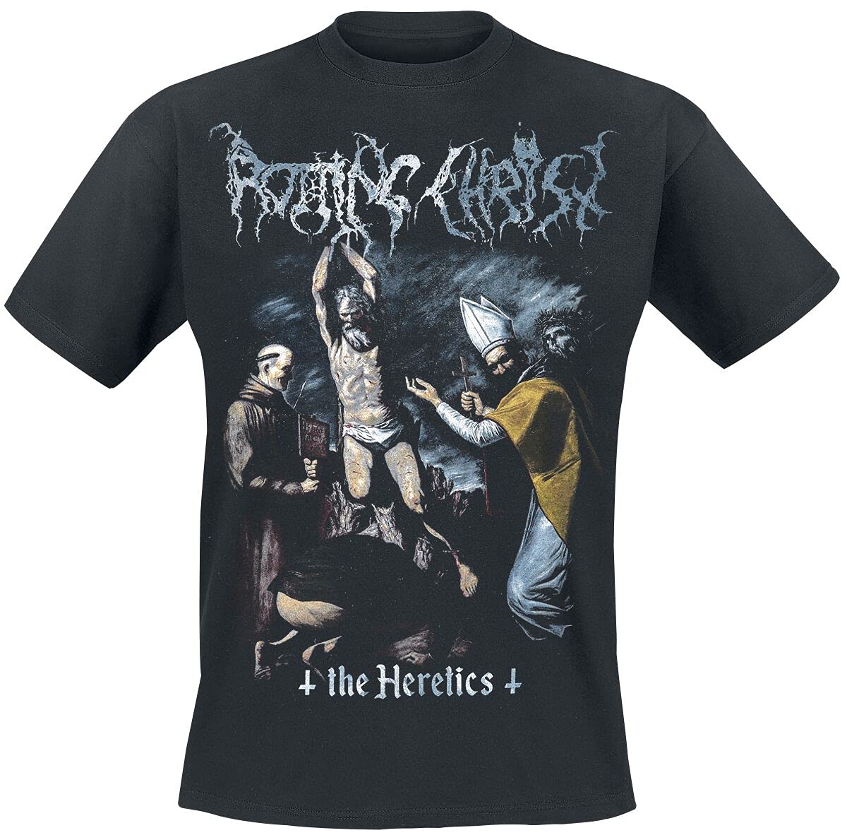Rotting Christ The Heretics Men T-Shirt Black M, 100% Cotton, Regular