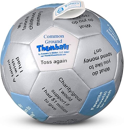 Miniatura 35 de Trainers Warehouse Colección Thumball de 6 pulgadas, 32 indicaciones para conversación, formación de equipos, relación y entrenamiento