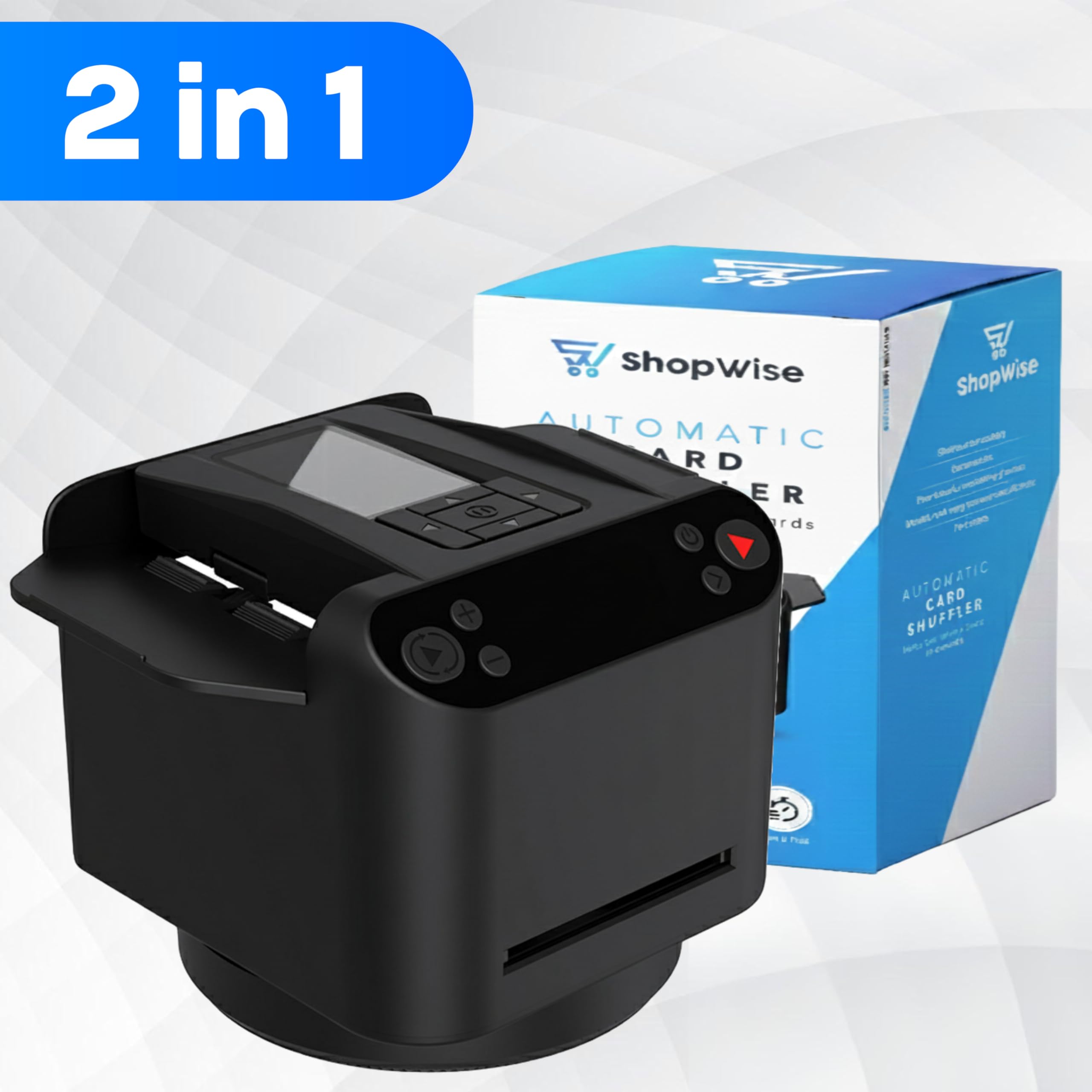 Mescolatore Automatico di Carte | Ricaricabile USB, per Poker e Giochi di Carte, Facile da Usare | Ideale per Famiglie e Serate di Gioco