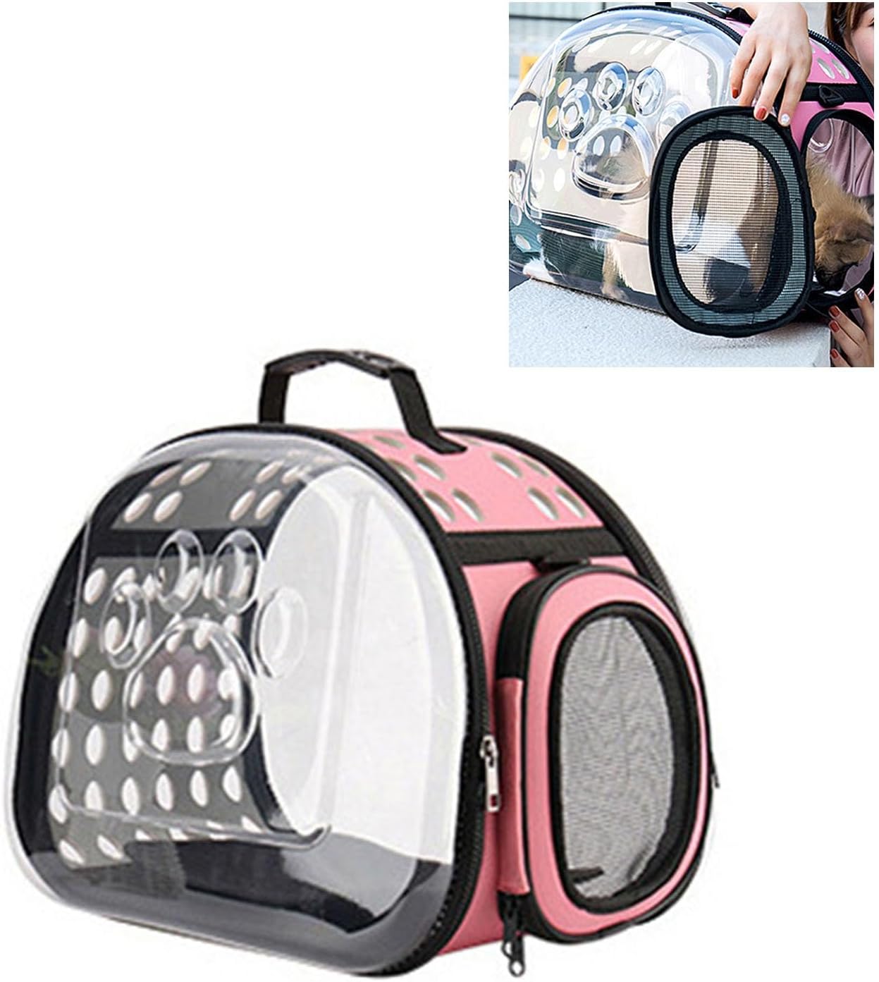 Cat Backpack, Transparent Cat Carriers Space Capsule Bubble Portable Travel Pet Backpack Travel Cat Carrier Backpack for Dogs Cats Puppy 9 71DkzooU6hL. AC SL1500