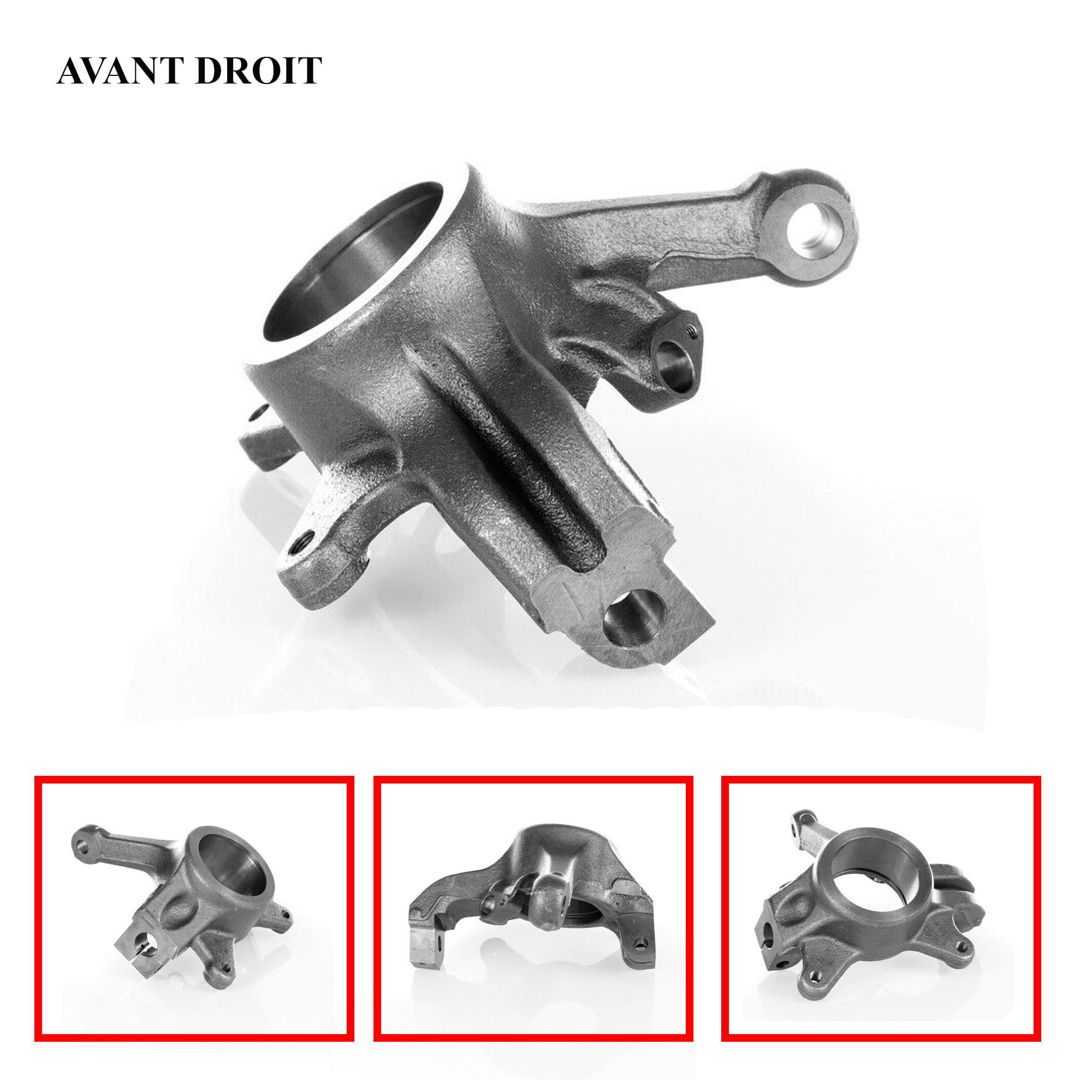 Porte Fusée de Moyeu de Roue Avant Droit Côté Passager compatible avec INTERSTAR (X70) MOVANO A (X70) MASTER II - 8200750269 4418633 93194863