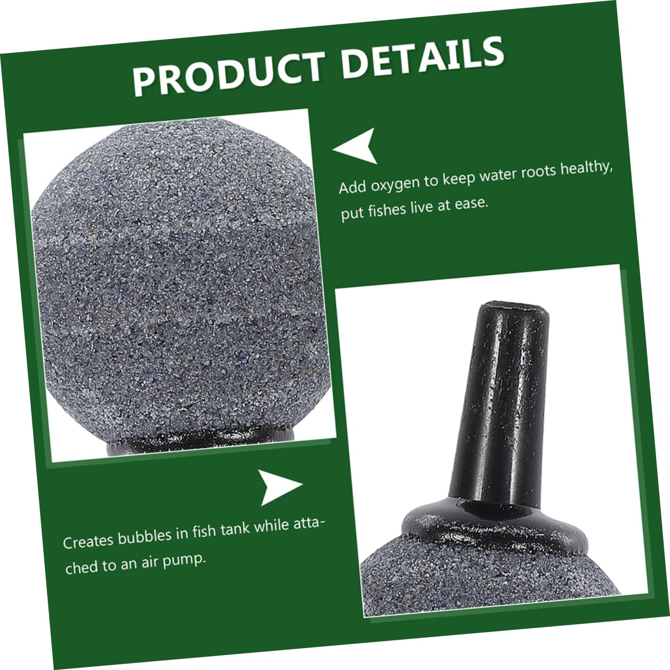 Difusor De Burbujas De Piedra De Adecuado para Acuarios De Agua Dulce y Salada 50 Unidades