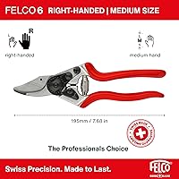 Vista 4 de Felco Tijeras de podar F6 - Cortadoras de jardín de 7.7 pulgadas fabricadas en Suiza para manos medianas Podadoras de mano para jardinería