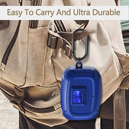 Miniatura 6 de SKTDWEI Compatible con Beats Studio Buds (2021)  Beats Studio Buds+ (2023) - Funda frontal LED visible de cuerpo completo, carcasa rígida militar de