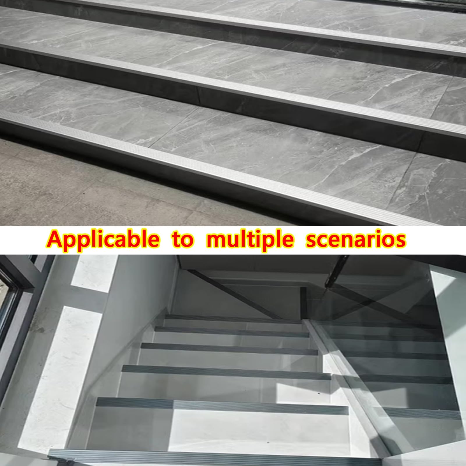 Perfil Antideslizante De Vinilo For Escaleras, Protector De Esquinas De Pared, Antideslizante E Impermeable For Escaleras Interiores Y Exteriores(Gold,90cm L 100mm*30mm)