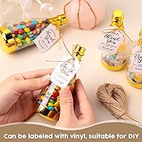 Vista 6 de Gerrii 50 frascos metálicos de mini botella de champán con forma de frascos con forma de frascos dorados de plástico para bricolaje, botella