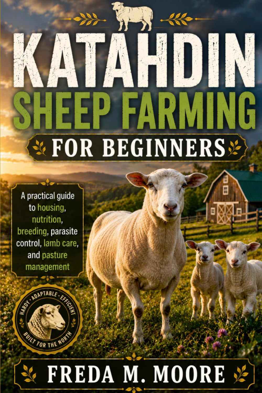 KATAHDIN SHEEP FARMING FOR BEGINNERS: A pratical guide to housing, nutrition, breeding, parasite control, lamb care, and pasture management