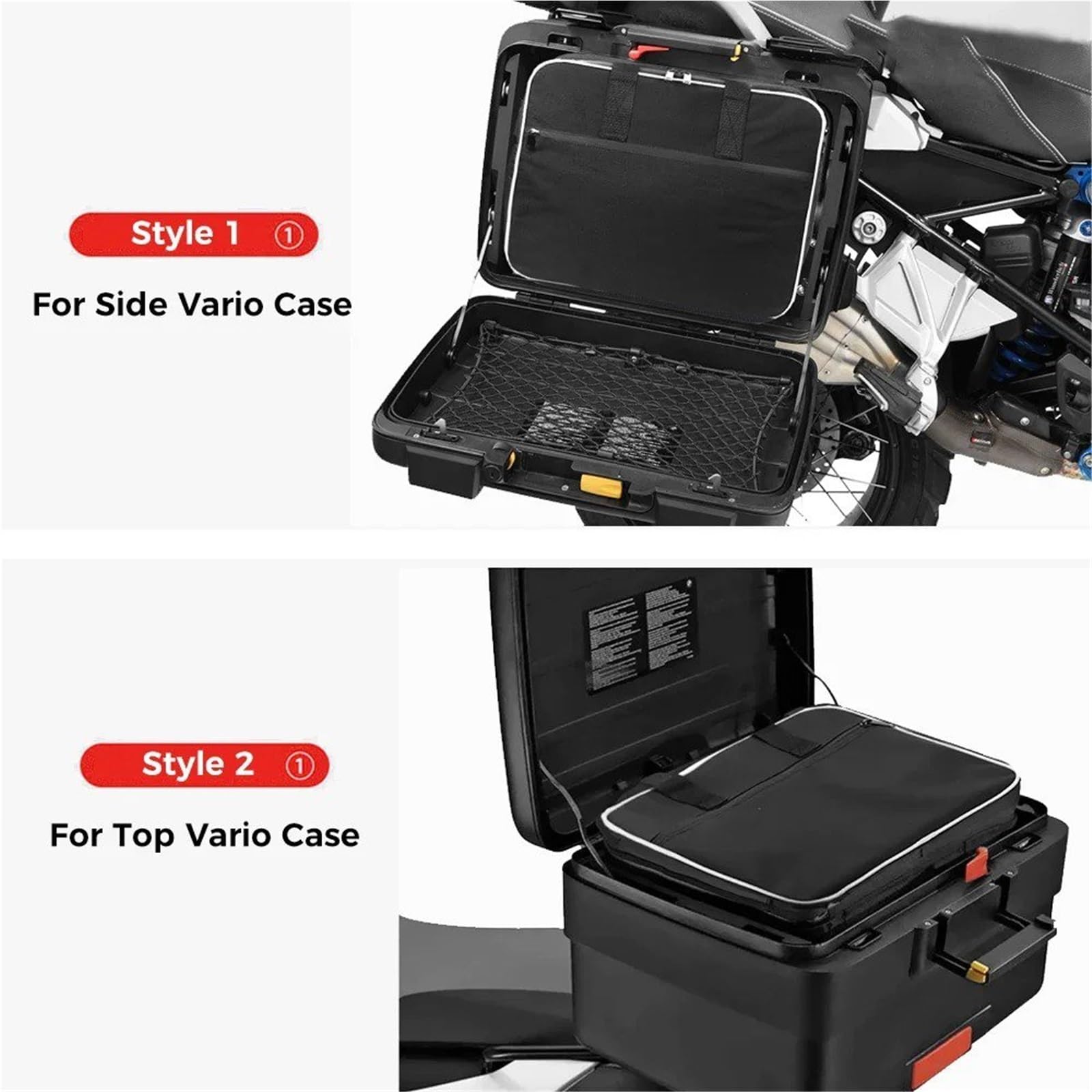 Alforjass Moto para BMW para R 1200GS LC para R1250GS para Adventure para ADV Vario Bolsas Interiores para R1200GS LC Caja Herramientas Bolsa Sillín Maletas Equipaje Bolsa Moto(3pcs Bags)