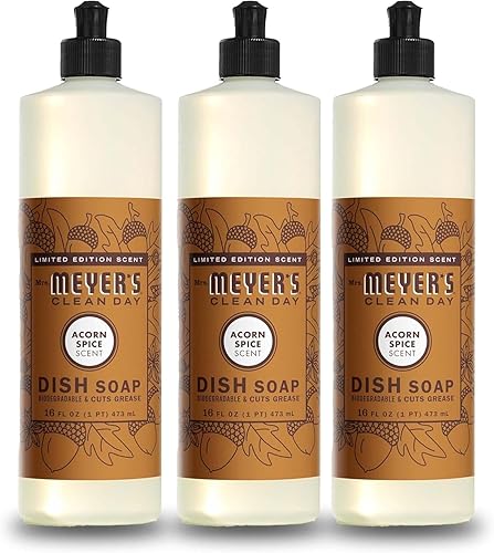 Miniatura 6 de Mrs. Meyer's Clean Day - Detergente líquido para platos, aroma a campanillas azules, fórmula biodegradable, paquete de 3 unidades, 16 fl oz